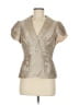 Adrianna Papell Metallic Gold Blazer Size 8 - photo 1