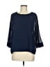 Hazel Blue 3/4 Sleeve Blouse Size M - photo 1