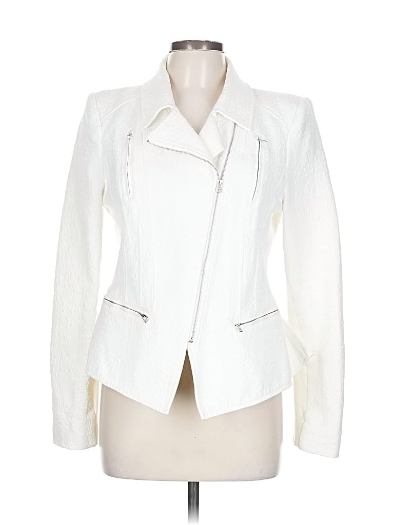 Pre-owned Bcbgmaxazria Jacket In White