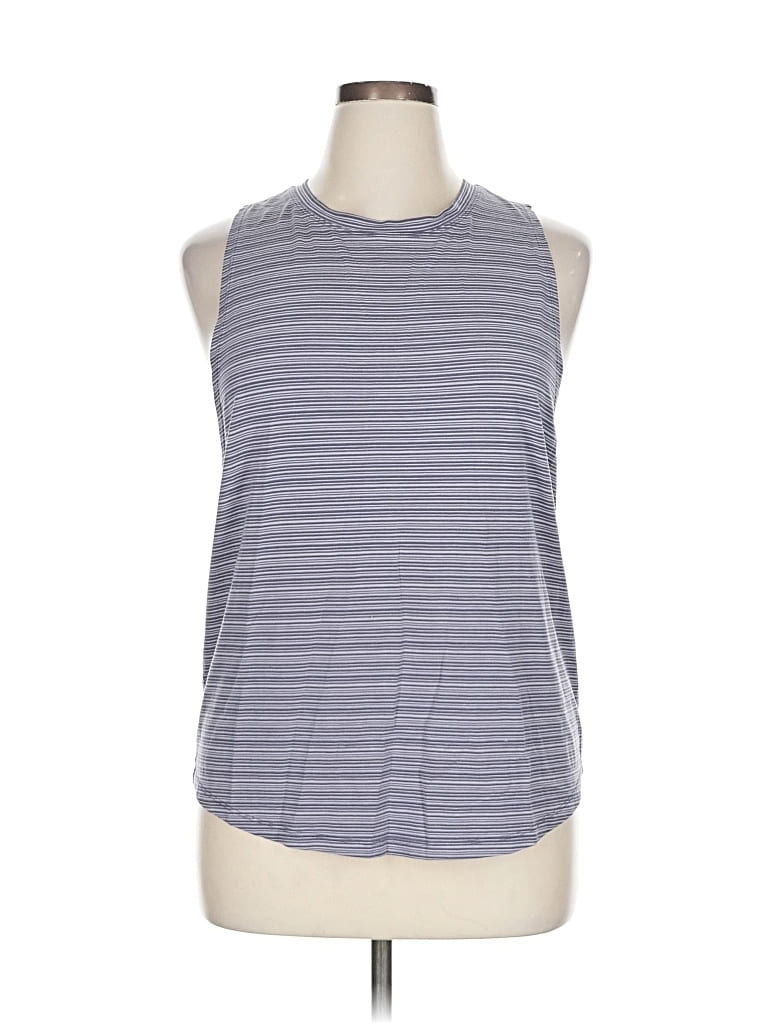 Pre-owned Athleta Sleeveless T-shirt In Gray