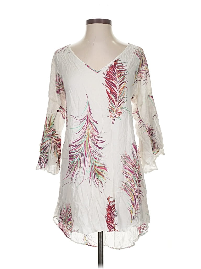 Pre-owned Vix By Paula Hermanny Casual Dress In White