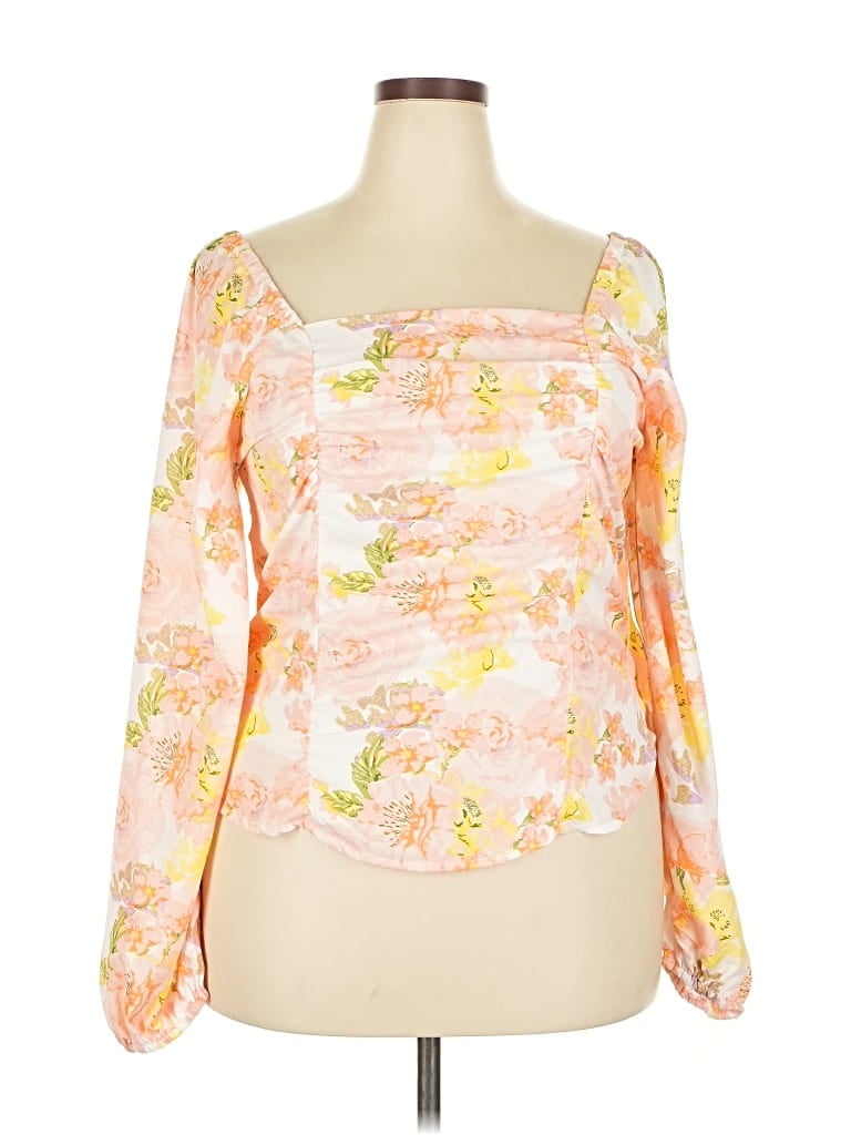 Assorted Brands Long Sleeve Blouse In Pink