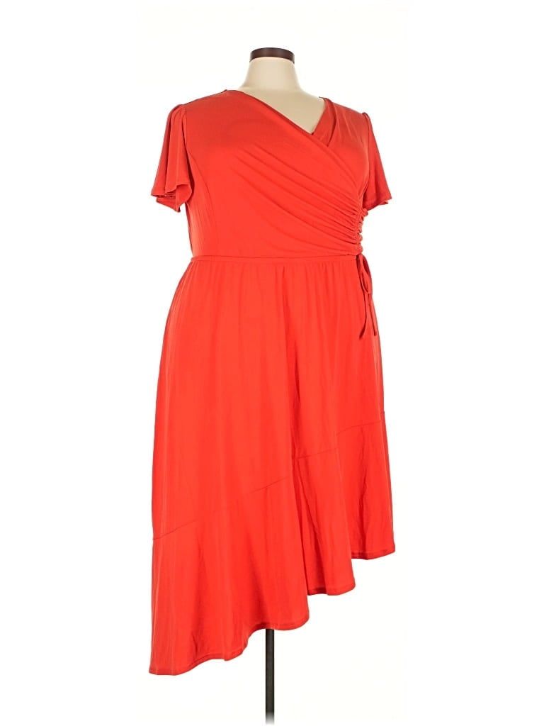 Lane Bryant Casual Dress In Orange