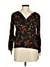 Point Sur 100% Viscose Black Long Sleeve Blouse Size M - photo 1