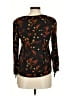 Point Sur 100% Viscose Black Long Sleeve Blouse Size M - photo 2