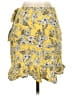 Mixit 100% Rayon Floral Yellow Casual Skirt Size 4 - photo 2
