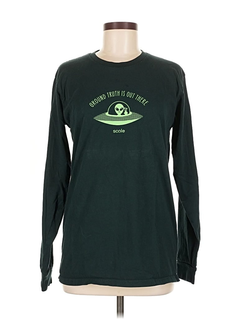 Pre-owned Ascolour Long Sleeve T-shirt In Green