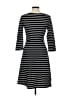 Old Navy Stripes Black Casual Dress Size M - photo 2