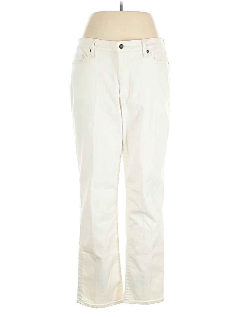 Pre-owned Lands' End Jeans In White