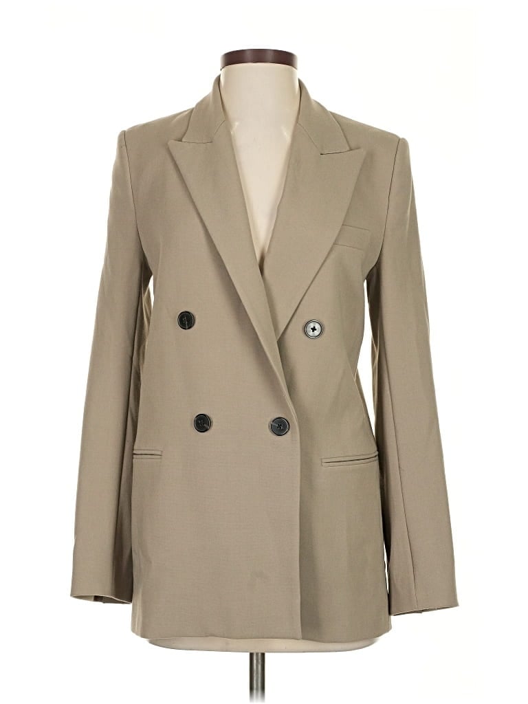 Pre-owned Zara Blazer Jacket In Brown