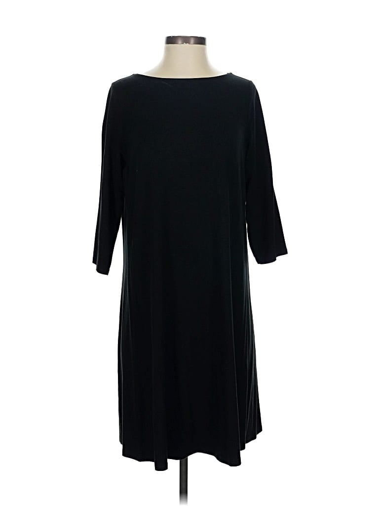 Pre-owned Jjill Casual Dress In Black