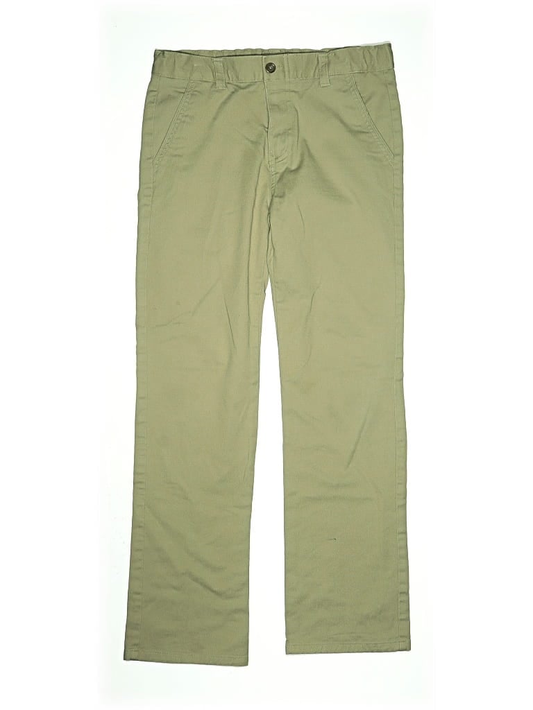 Pre-owned Chaps Kids' Khaki Pant In Green