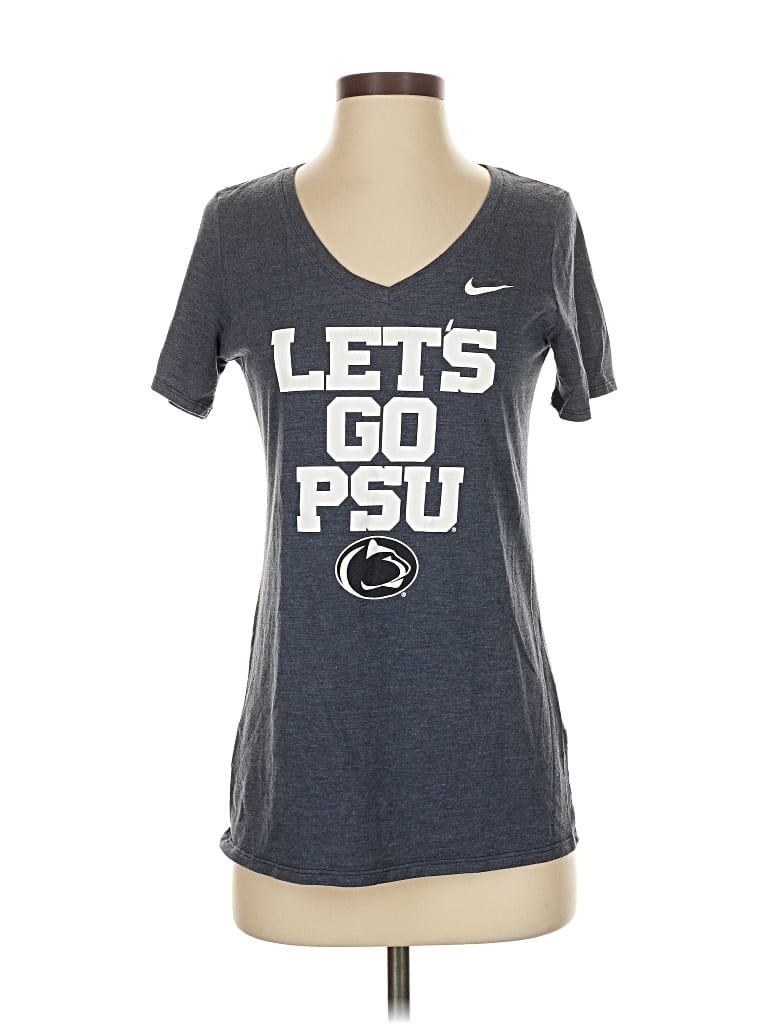 Pre-owned Nike Short Sleeve T-shirt In Gray