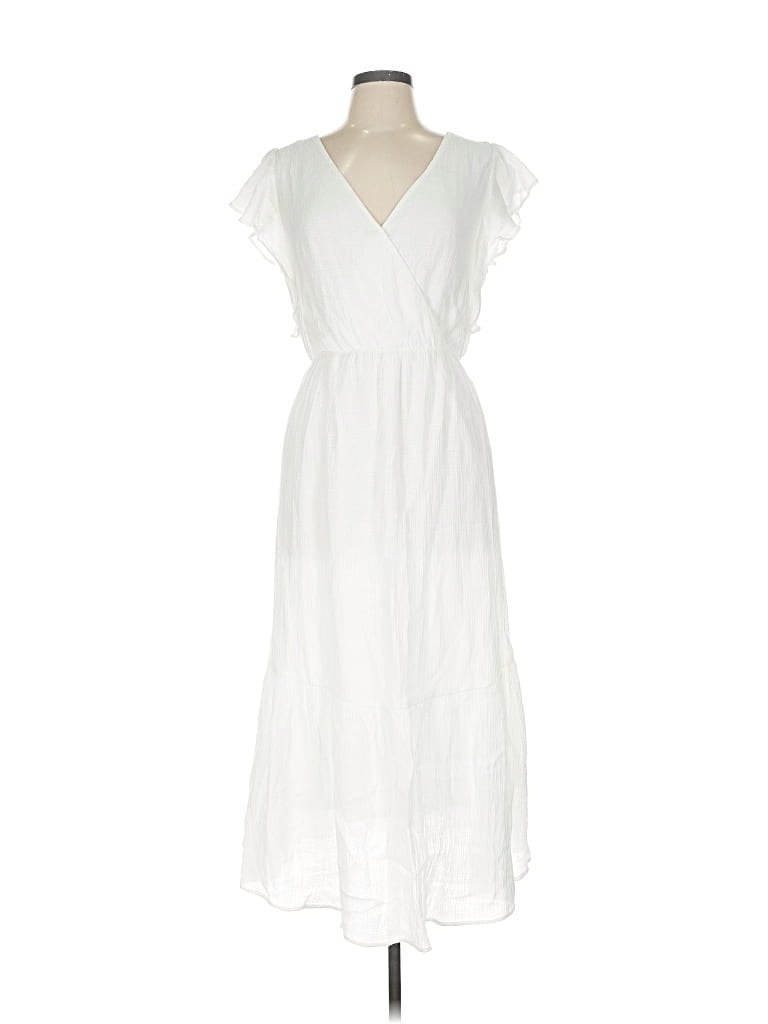 Pre-owned Lush Casual Dress In White