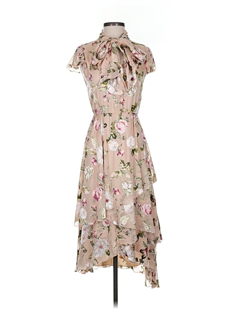 Pre-owned Alice And Olivia Alice + Olivia Cocktail Dress In Brown