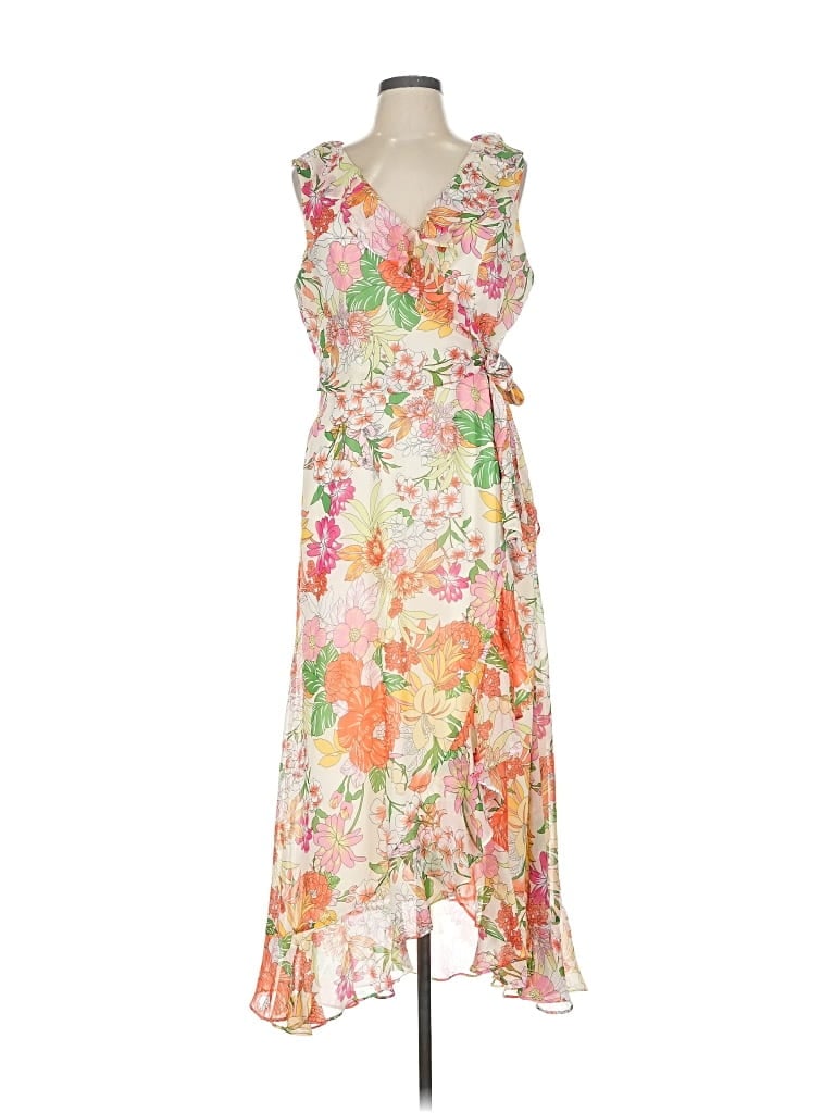 Pre-owned London Times Cocktail Dress In Orange