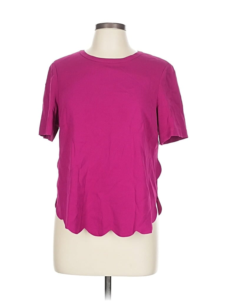 Pre-owned A.l.c Short Sleeve Top Purple Crew Neck Tops