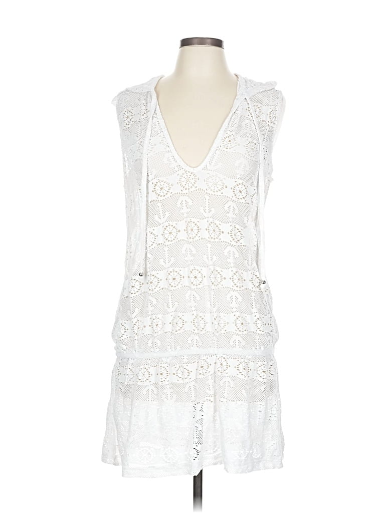 Pre-owned Nautica Casual Dress In White