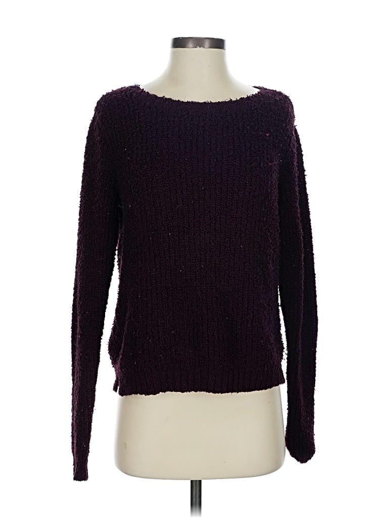 Pre-owned Divided By H&m Pullover Sweater In Purple