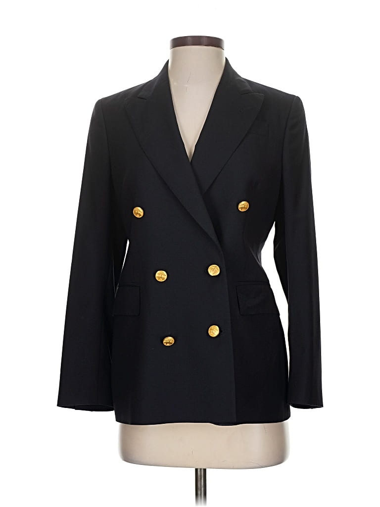 Pre-owned Brooks Brothers Long Sleeve Top Black Tops