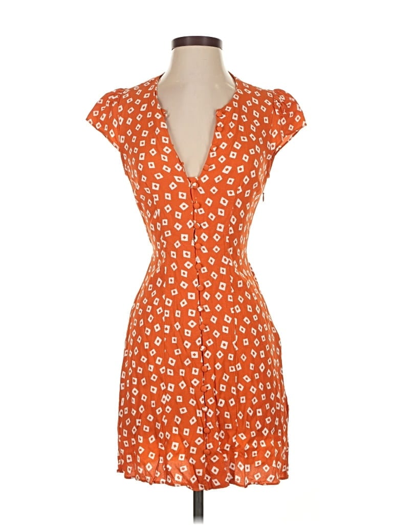 Pre-owned Los Angeles Atelier & Other Stories Casual Dress In Orange