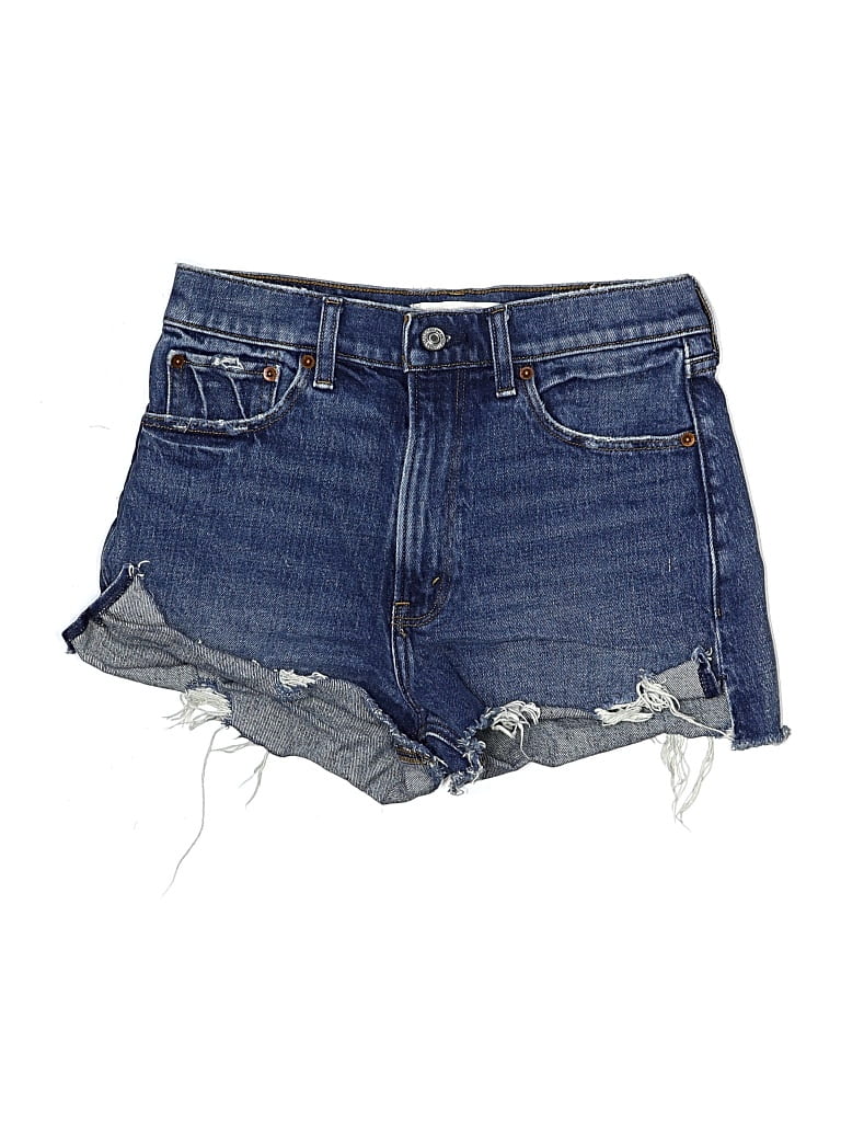 Pre-owned Abercrombie & Fitch Denim Shorts In Blue