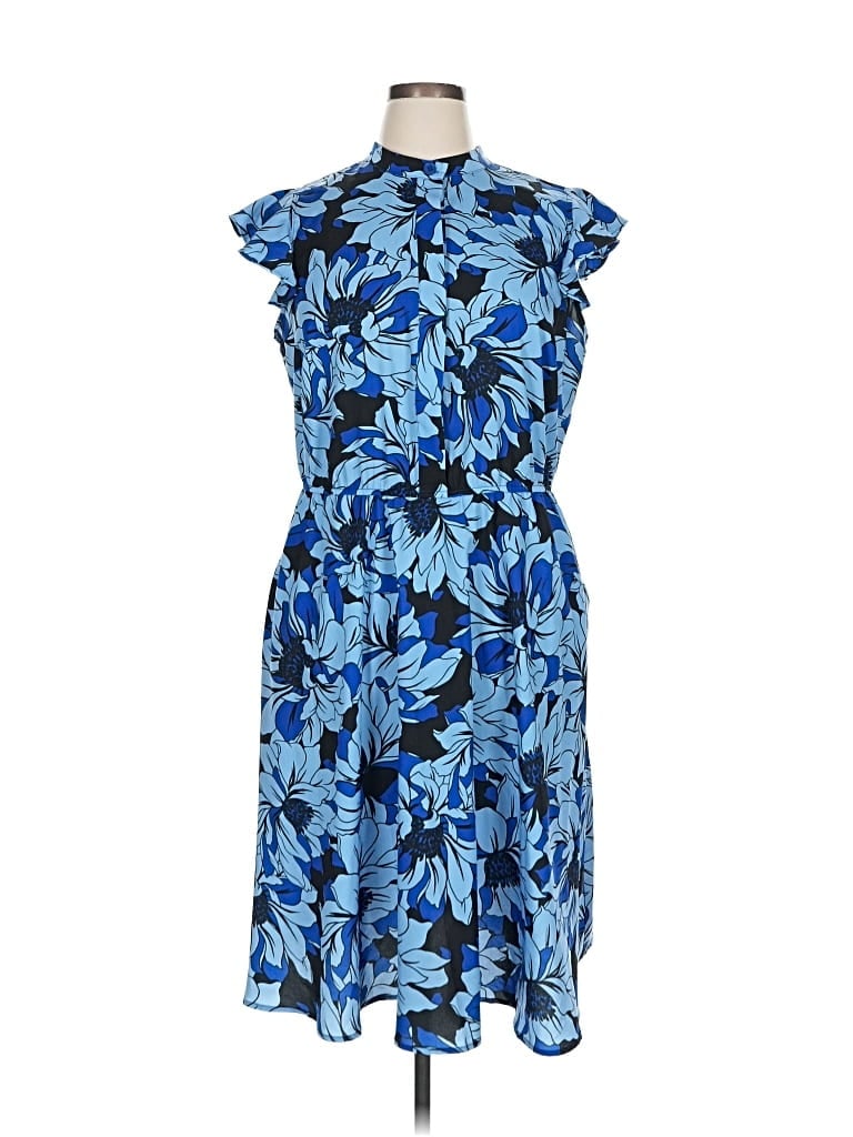 Pre-owned Eloquii Casual Dress In Blue