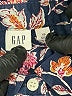 Gap Floral Pink Long Sleeve Button-Down Shirt Size XS - photo 7
