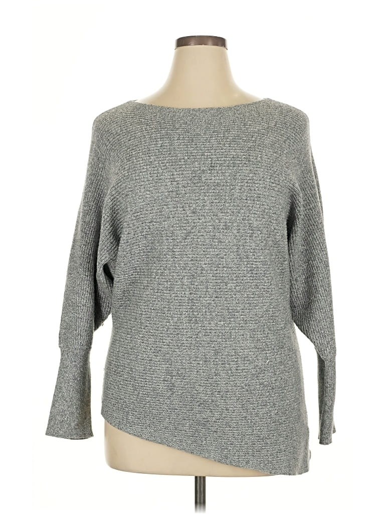 Pre-owned Express Pullover Sweater In Gray