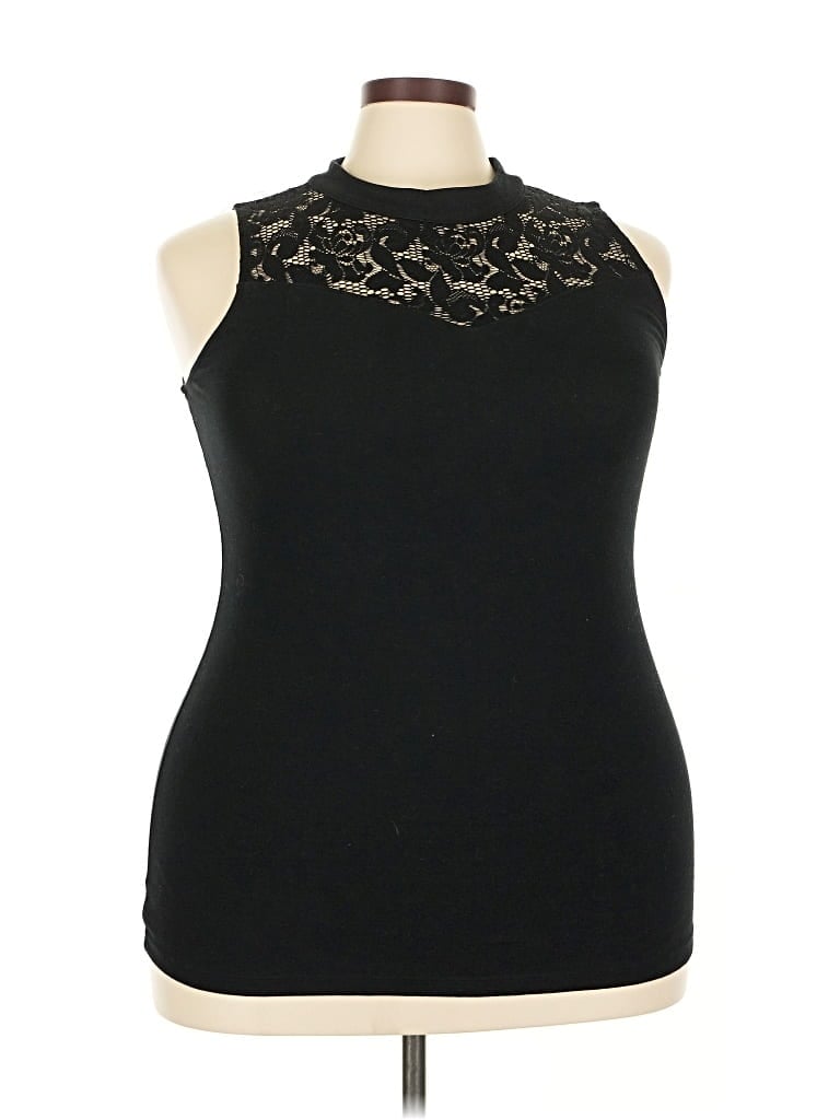 Pre-owned Torrid Sleeveless Blouse In Black