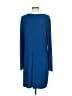 Laundry by Design Solid Blue Casual Dress Size L - photo 2