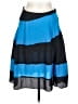 Derek Lam 100% Polyester Color Block Blue Casual Skirt Size 10 - photo 1