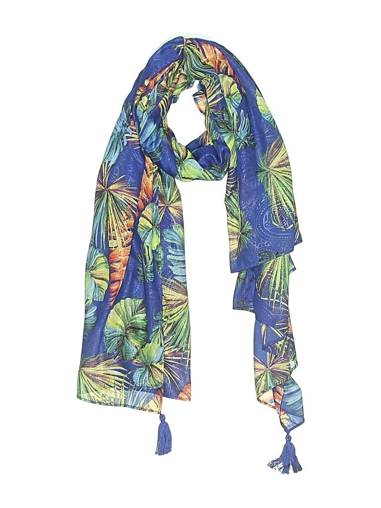 Pre-owned Unbranded Scarf In Blue