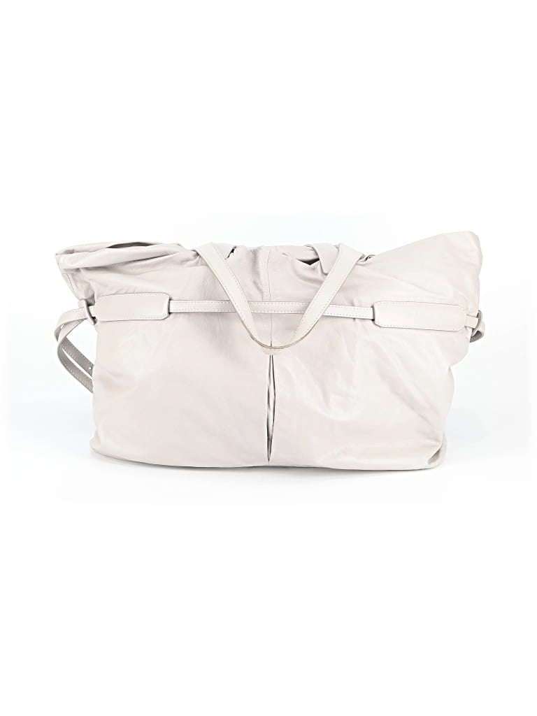 Pre-owned Jil Sander Leather Tote Bag In Gray