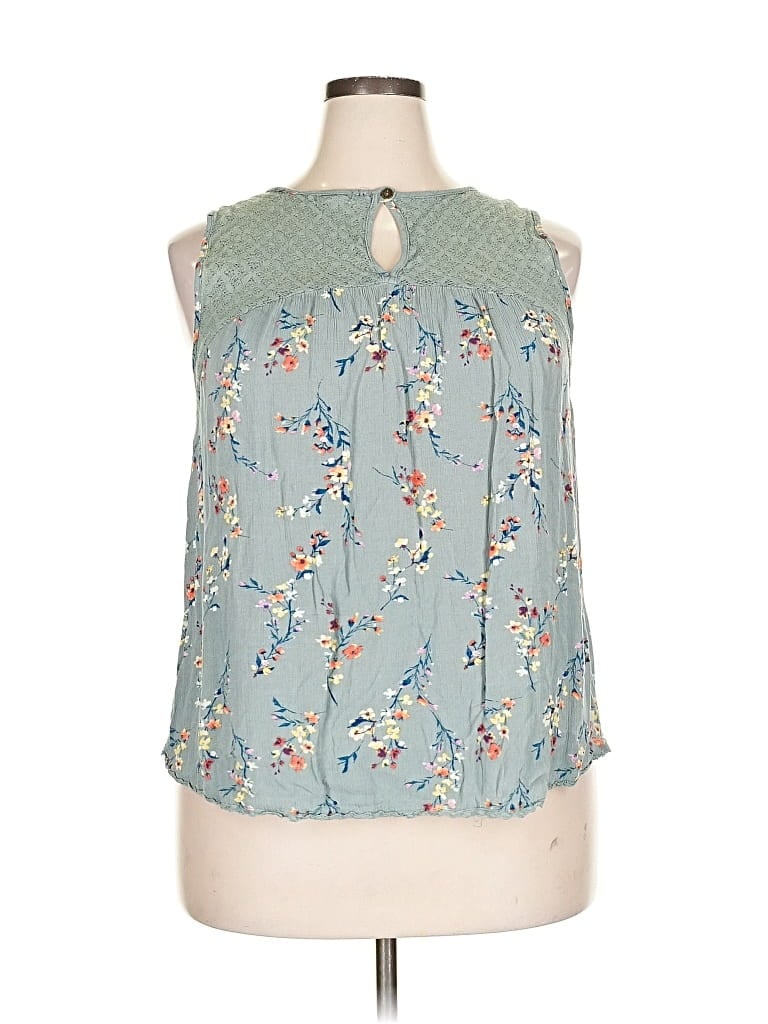 Pre-owned Mason & Belle Sleeveless Blouse In Blue