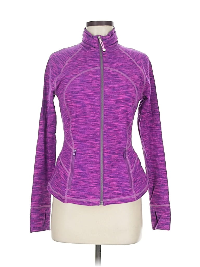 Pre-owned Lululemon Athletica Track Jacket In Purple