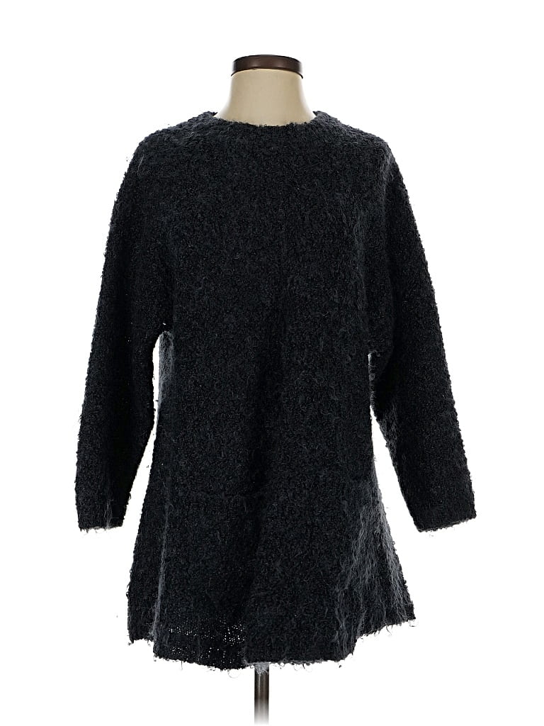 Pre-owned Anthropologie Pullover Sweater In Black