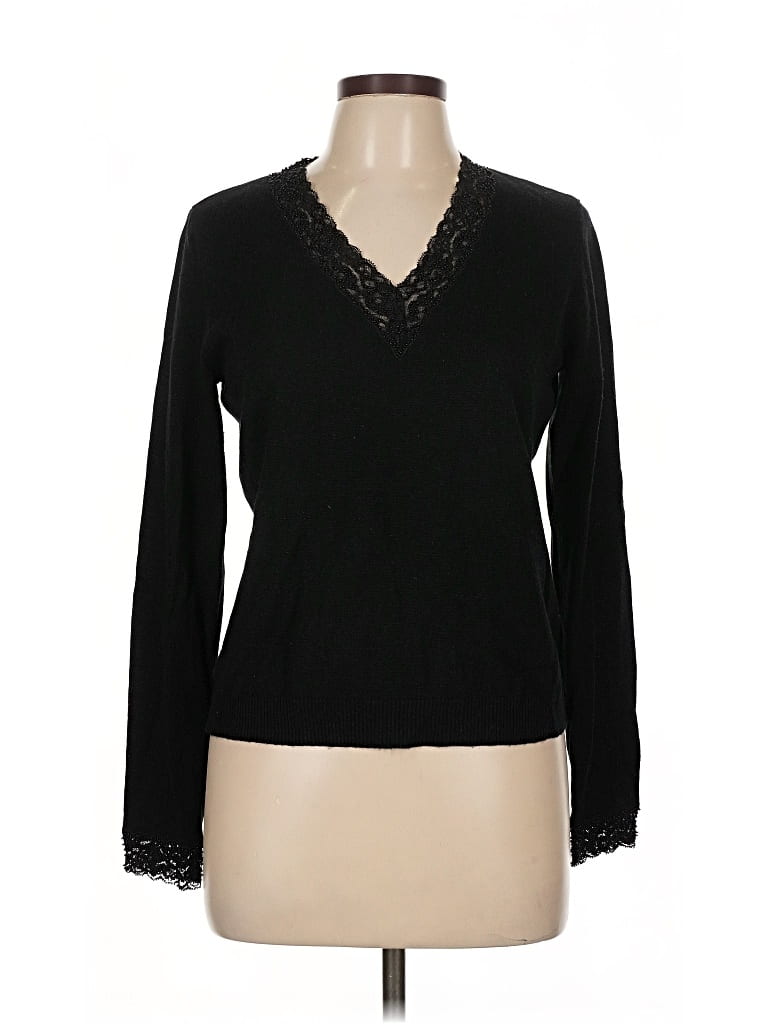 Pre-owned Polo Ralph Lauren Pullover Sweater In Black