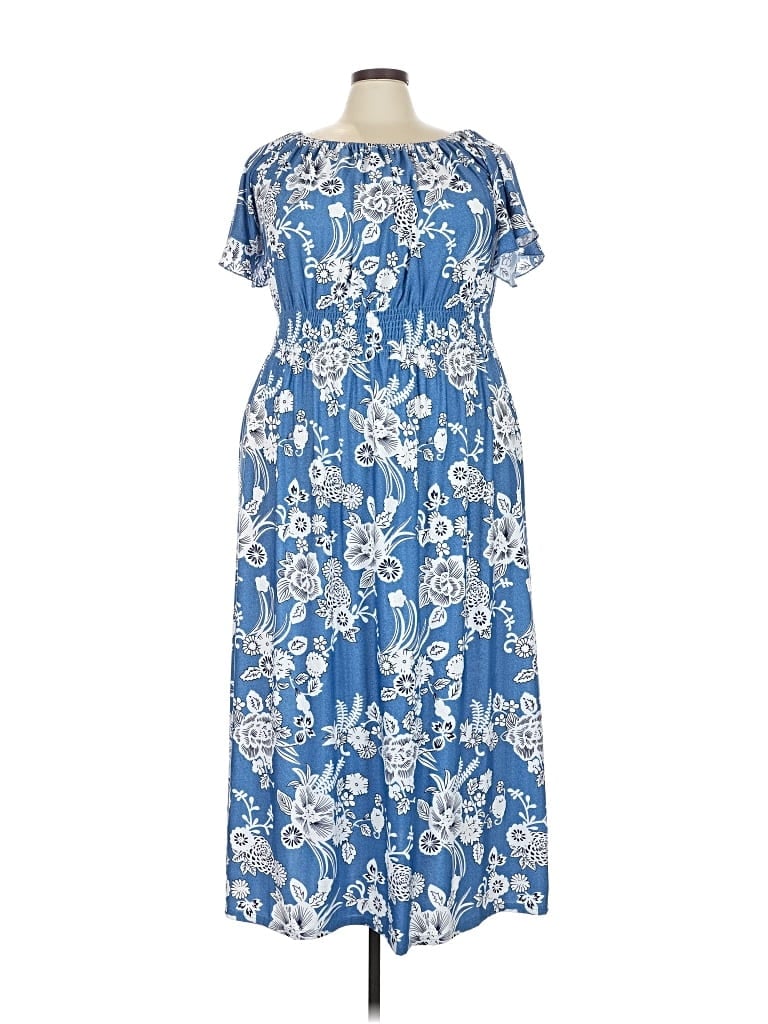 Pre-owned Kindred Casual Dress In Blue