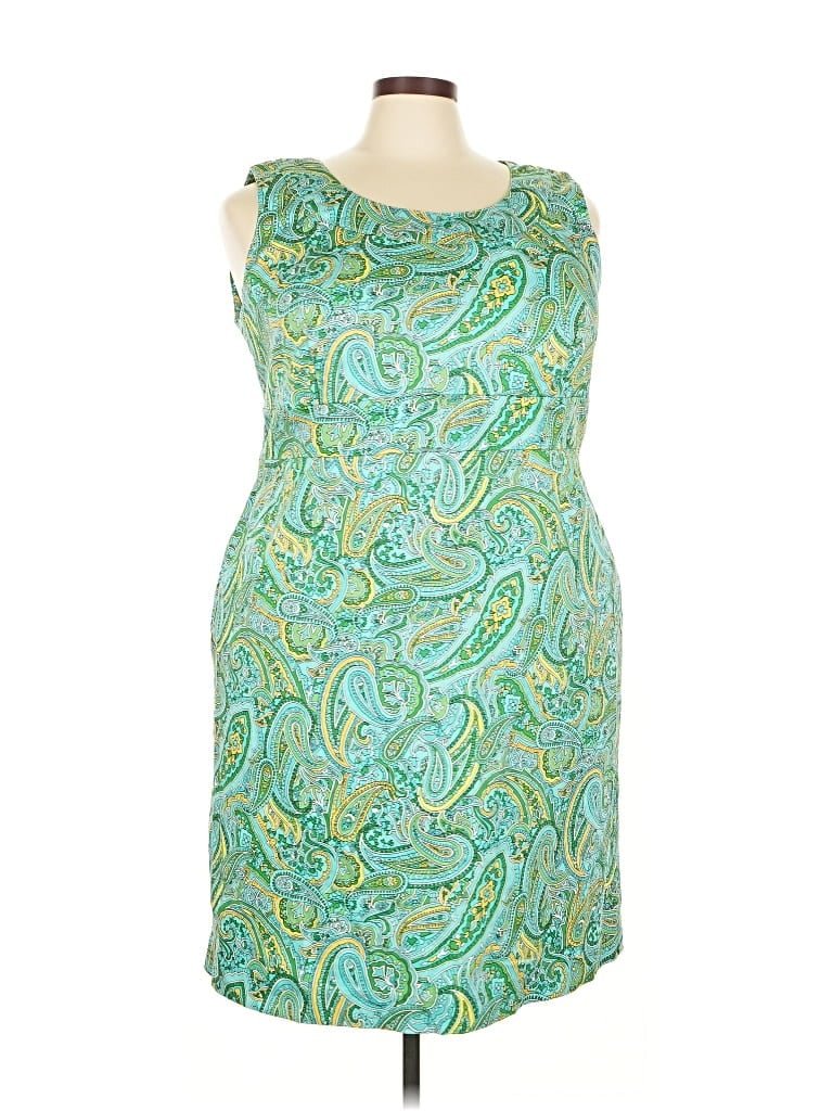 Pre-owned Jones New York Signature Cocktail Dress In Green