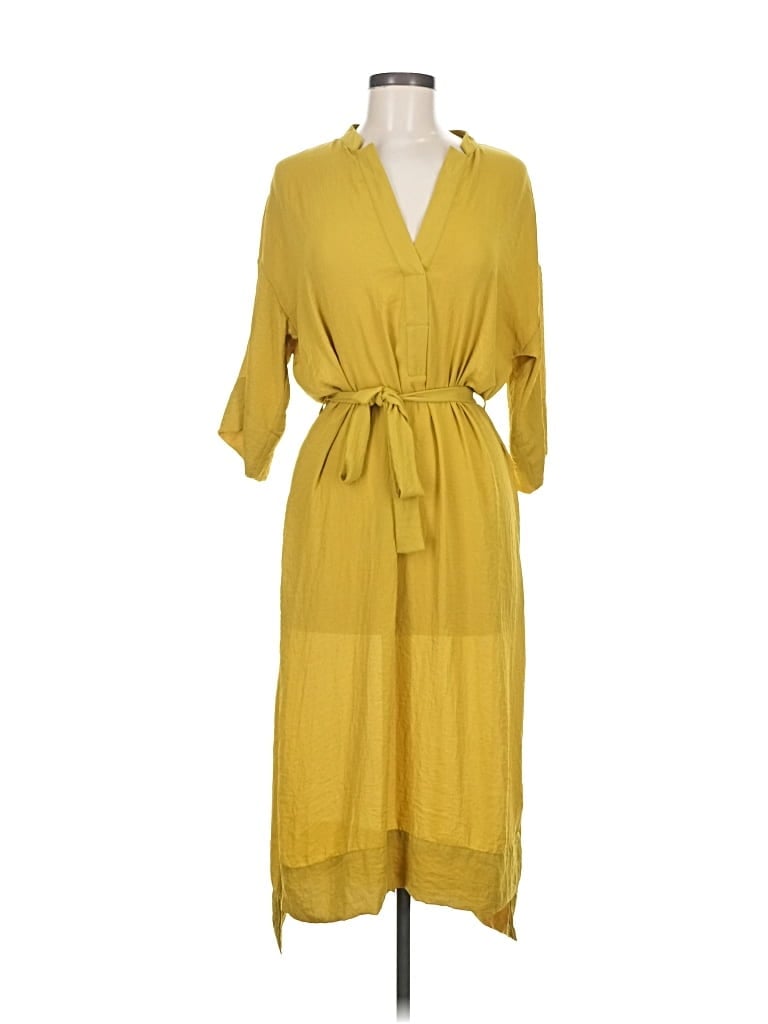 Pre-owned H&m Casual Dress In Yellow