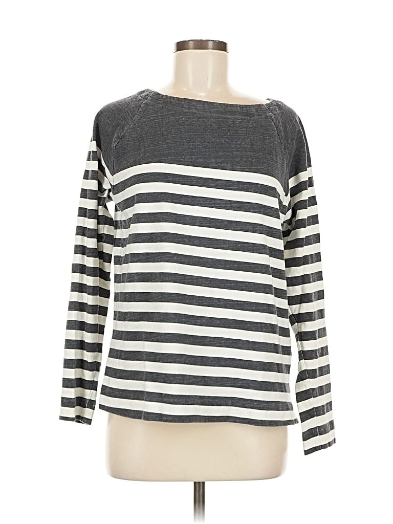 Pre-owned Ann Taylor Loft 3/4 Sleeve T-shirt In Gray