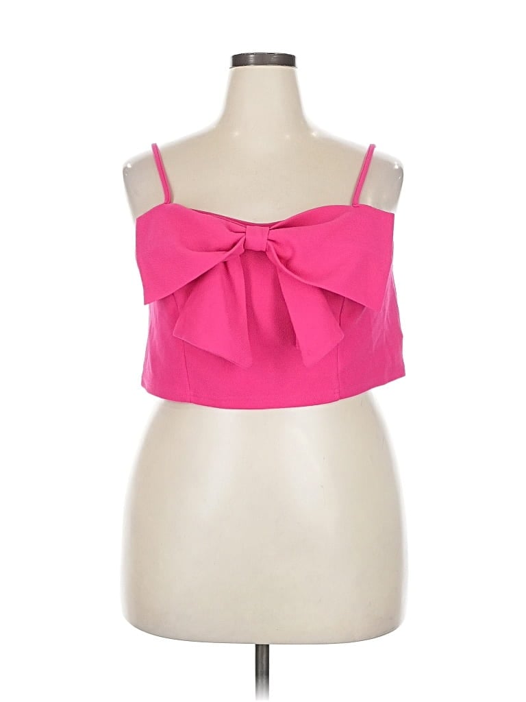 Pre-owned Shein Curve Sleeveless Blouse In Pink