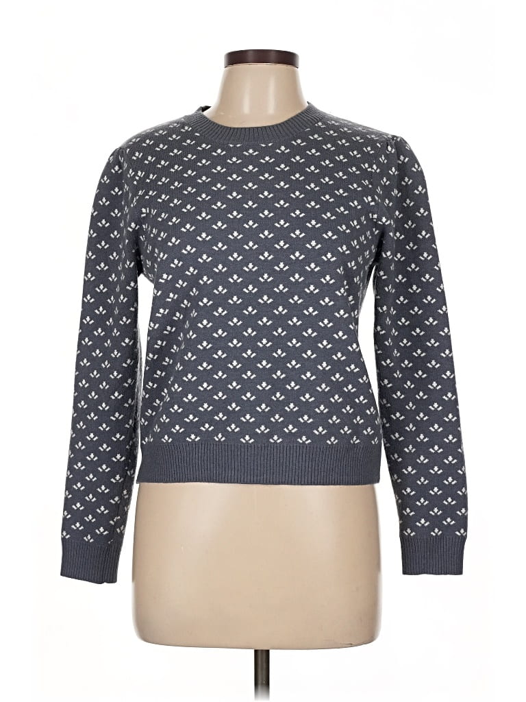 Pre-owned Adrianna Papell Pullover Sweater In Gray