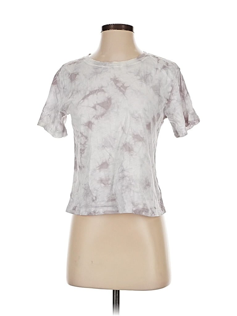 Pre-owned Athleta Short Sleeve T-shirt In Silver