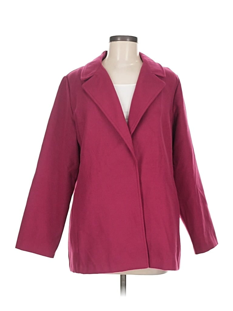 Pre-owned Chico's Blazer Jacket In Pink