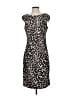 Catherine Malandrino Animal Print Brown Black Cocktail Dress Size XS (estimated) - photo 1