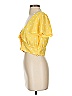 Privacy Please 100% Polyester Yellow Short Sleeve Blouse Size S - photo 5