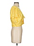 Privacy Please 100% Polyester Yellow Short Sleeve Blouse Size S - photo 4