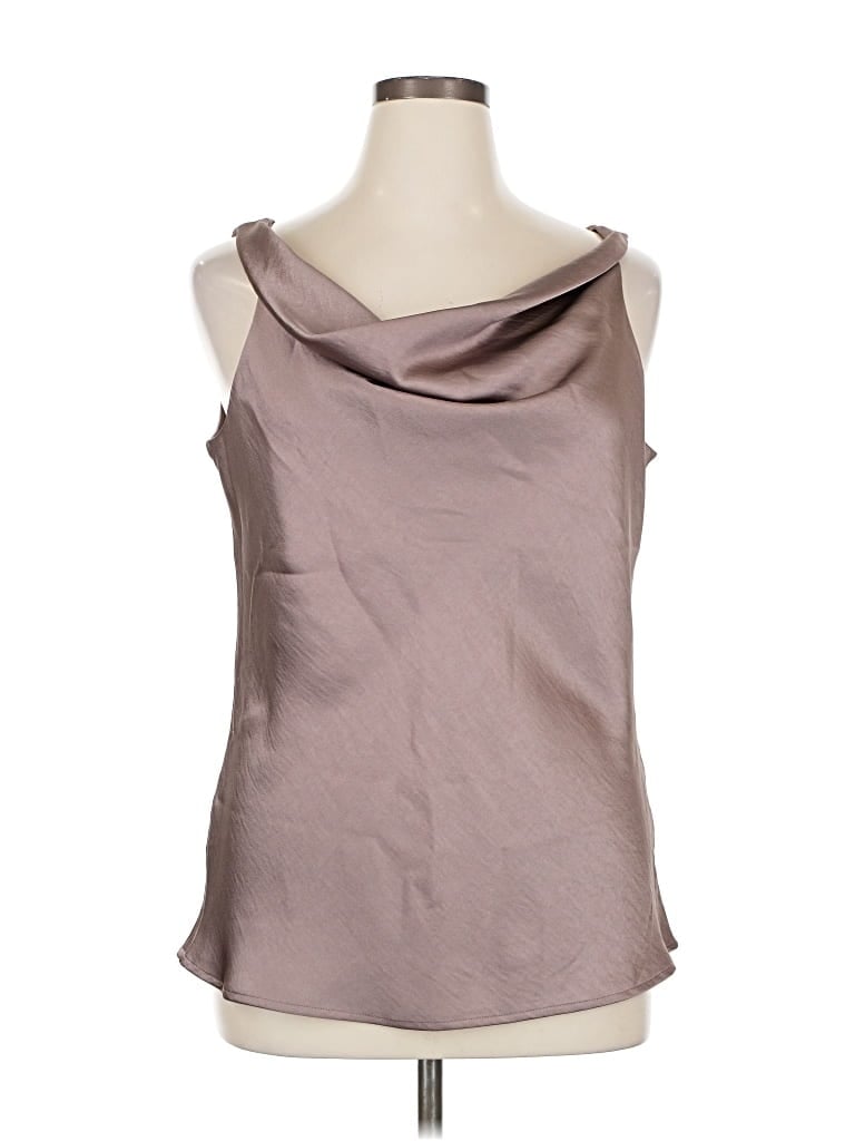 Pre-owned Donna Karan Sleeveless Blouse In Brown